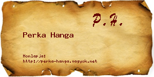 Perka Hanga névjegykártya